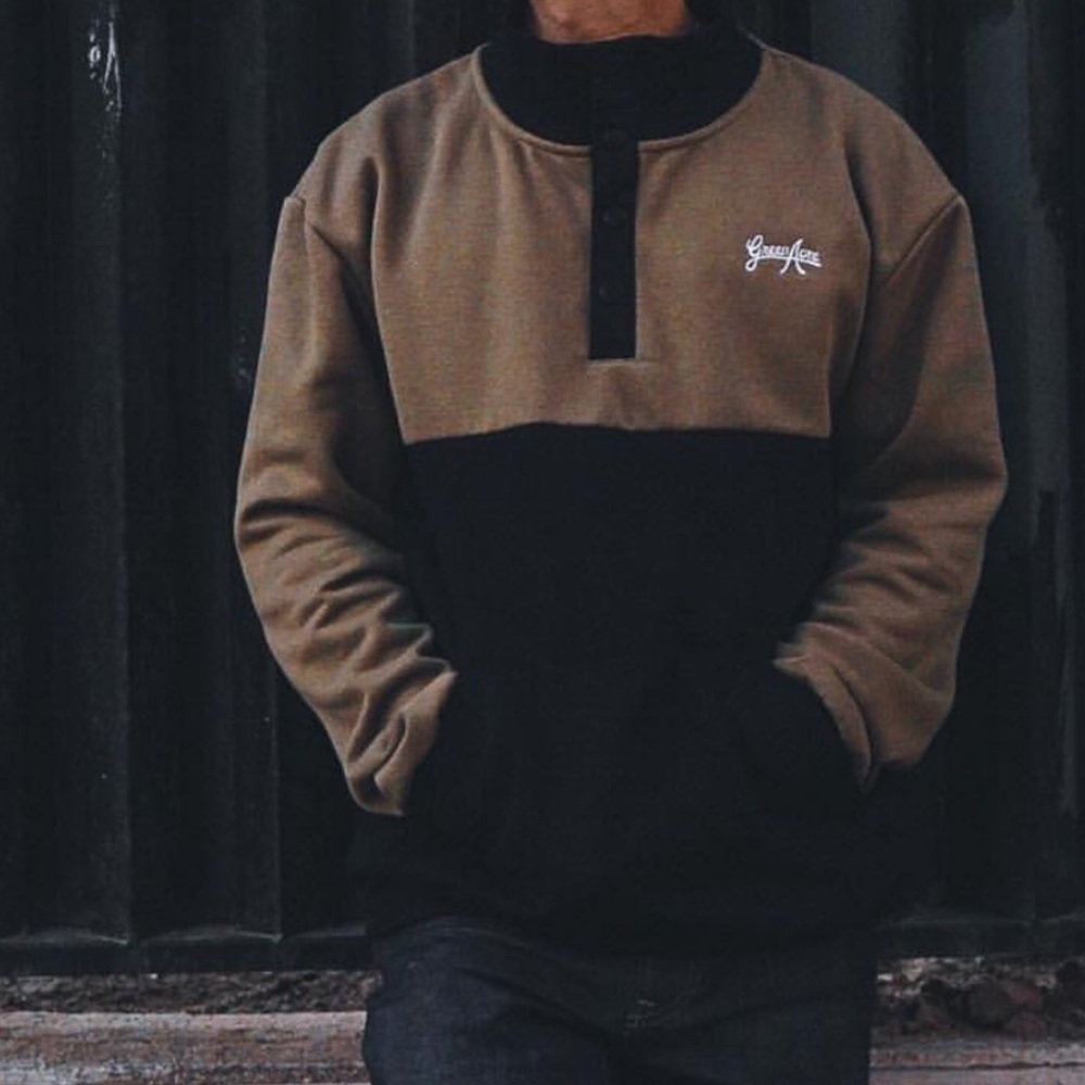 Green Acre Colorblock Swearshirt